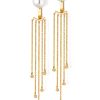 OPULENTE PERLENOHRSTECKER MIT DIAMANT-ANHÄNGERN